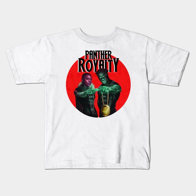 Black Panther - Panther Royalty Kids T-Shirt by Shirts & Shenanigans 